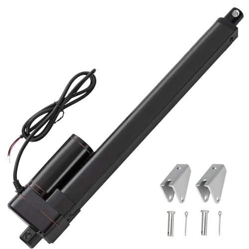 JQDML 10 Inch Stroke Linear Actuator 12V 440 lbs Heavy Duty IP65 Waterproof - size: 10"