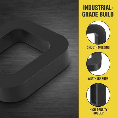 3PCS 2Inch Hitch Receiver Silencer Pad for Adjustable Ball Mounts