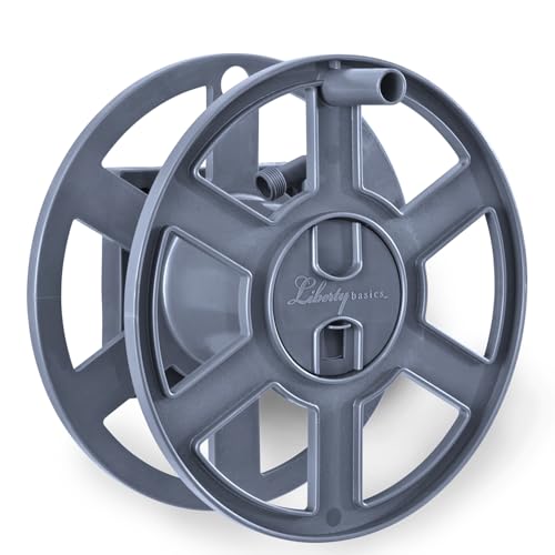 Liberty Garden Products Basics 510 Wall Mount Hose Reel, Gray Side Reel