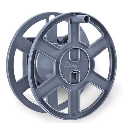 Liberty Garden Products Basics 510 Wall Mount Hose Reel, Gray Side Reel