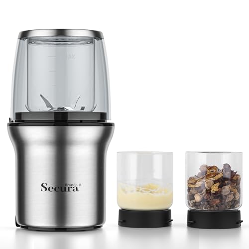 Secura Brands Electric Coffee and Spice Grinder