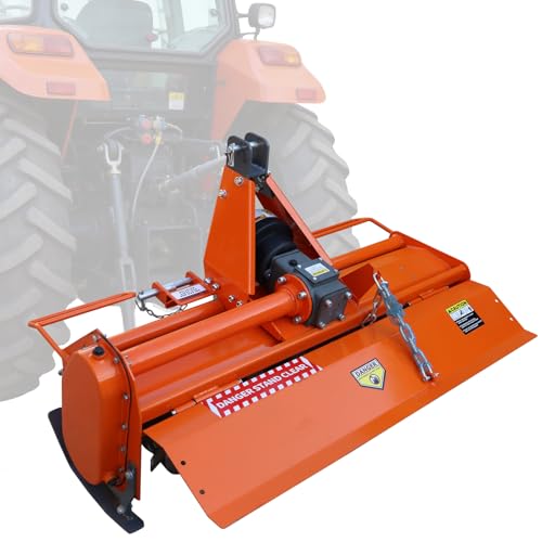 3 Point Rotary Tiller Attachment, Fits Cat 1 Tractors - size: 45 Inch