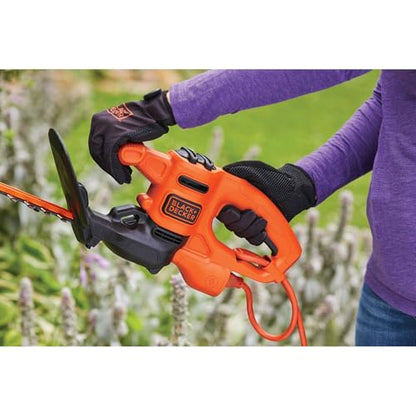 BLACK+DECKER Electric Hedge Trimmer, 16-Inch 3.0 Amp Compact Corded Power Hedge Trimmer (BEHT100)