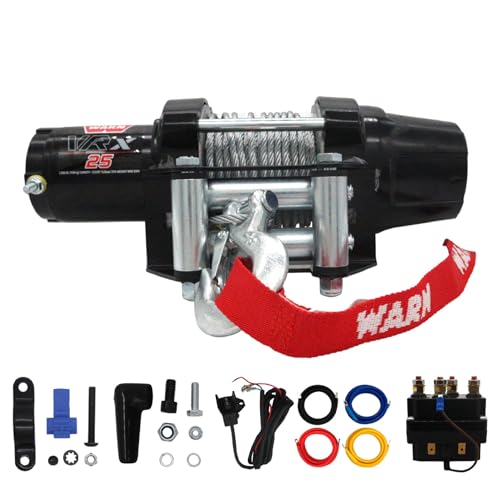 WARN VRX 25 Powersport Winch 12V - 2,500 lb Rating, Steel Rope, for ATV/UTV - size: 2,500 lbs., style: Steel Rope