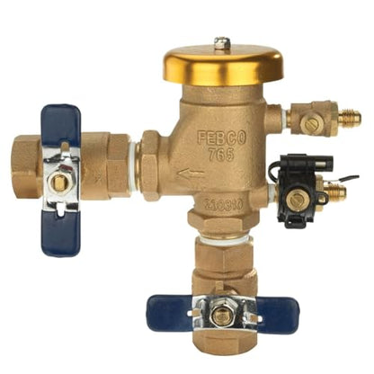Febco 765 Bronze Pressure Vacuum Breaker Backflow Preventer 3/4 Inlet - size: 3/4 Inch, style: With Freeze Sensor