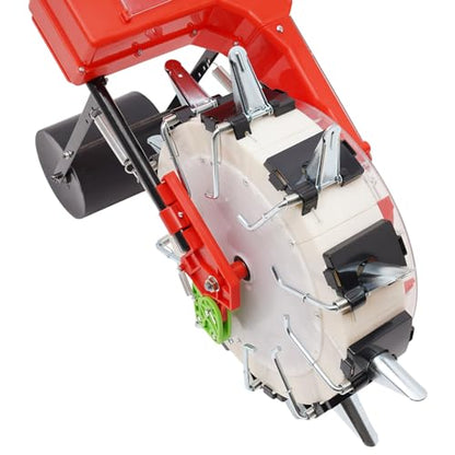 Garden Seeder, Hand-Push Row Crop Planter, Walk-Behind Manual Push Seeder Machine, Corn Cotton Soybean Peanut Planter