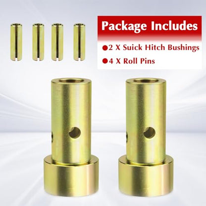Quick Hitch Adapter Bushings Kits Compatible with Category I 3-Point Tractors Quick Hitch System 2PCS - size: 2PCS