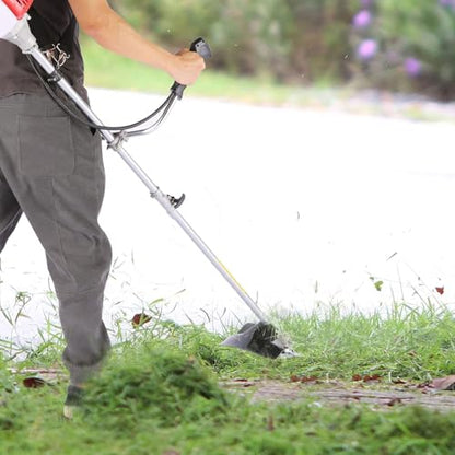 Gas Powered Weed Wacker 4 in 1, 58cc Brush Cutter, String Trimmer, Orange - color: Orange