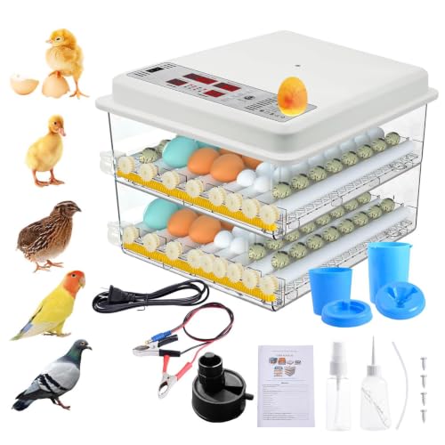 120 Egg incubators for Hatching Eggs with Automatic Turning & 5 Modes - color: 120 Egg White
