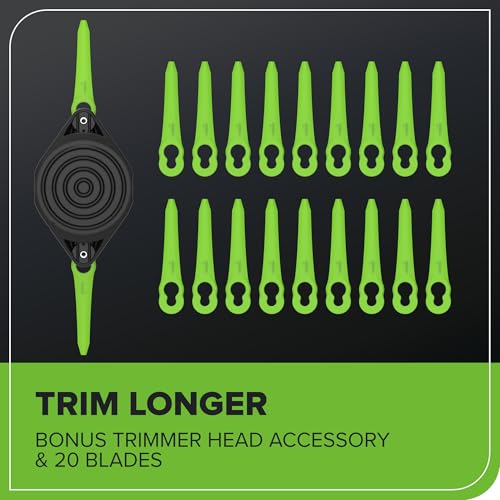 Greenworks 24V 13 in String Trimmer, 20 Blades, Tool Only - size: 13" Cordless Deluxe (Tool Only)