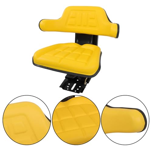 Yellow Tractor Suspension Seat Replacement for John Deere 1020, 1530, 2020, 2030, 2040 2240Q