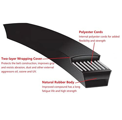 532197242 197242 Mower Deck Belt for Husqarna Craftsman 48inch Deck - size: 532197242