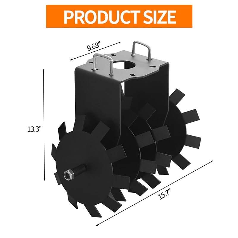 2 Pack Tractor Disc Plow Harrow, 2'' Receiver Mount