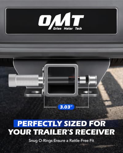OMT Locking Hitch Pin Set with 5/8" Pin for 2 " Receiver, Keyed Alike - color: Silver, size: 2 in - 1 Pack