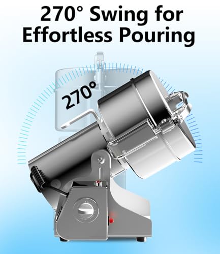 Electric Grain Mill 1000g Flour Mill Home for Wheat Corn Rice Herbs Spices - size: 1000g