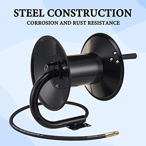 M MINGLE High Pressure Washer Hose Reel 150ft x 3/8" / 300ft x 1/4" - size: 150FT