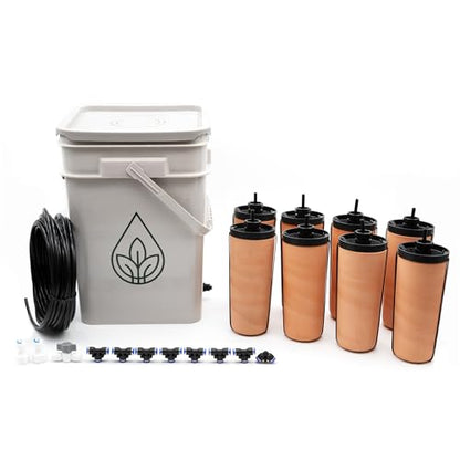 Thirsty Earth: CottaCup Automatic Olla Watering System for Your Garden (8 Cup Kit) - size: 8 Cup Kit