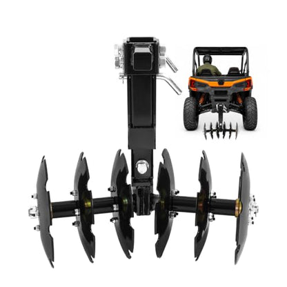 WUTIST 20" Notched Disc Harrow Plow Attachment for ATV UTV W/ 6 X Concave