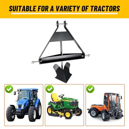 Attachments Middle Buster for Category 1, 3-Point Quick Hitch Tractors, Furrows and Harvests Potatoes