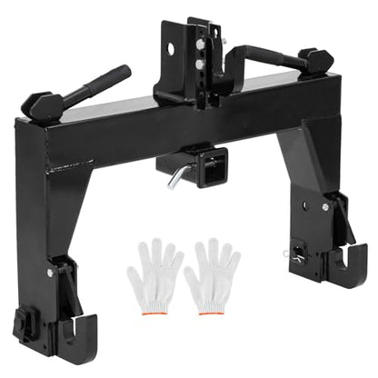 Category 1 Tractor Quick Hitch – 3-Point Hitch Attachment, 3000 LB Capacity, Green Powder Coat, No Bushings Needed