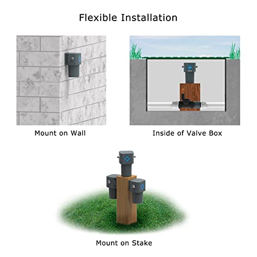 LinkTap 4-Zone Smart Irrigation Controller & Gateway, Multiple Power Option - style: 4 Zone kit