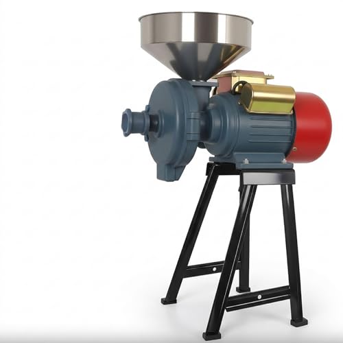 Electric Corn Grinder Mill, 304 Stainless Steel Hopper, for Farm & Kitchen