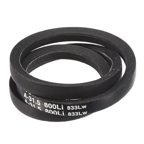 uxcell A31 1/2 Classic Wrapped V-Belt,33" Outer Circ A Profile,Black - size: A31 1/2