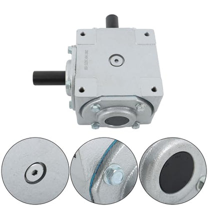 findmall Right Angle Gearbox with 2 Keyed Shafts CW/CW 1:1