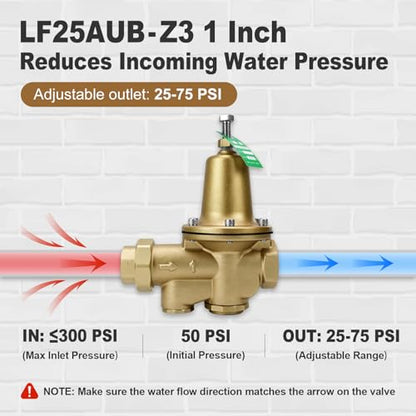 LF25AUB-Z3 1" Cast Copper Silicon Alloy Pressure Reducing Valve - size: 1 Inch