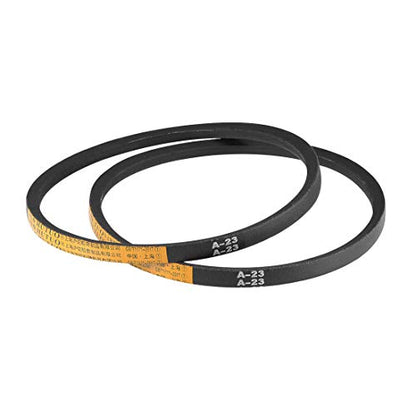 uxcell A23 V-Belts 23" Pitch Length, A-Section Rubber Drive Belt 2pcs - size: 23"
