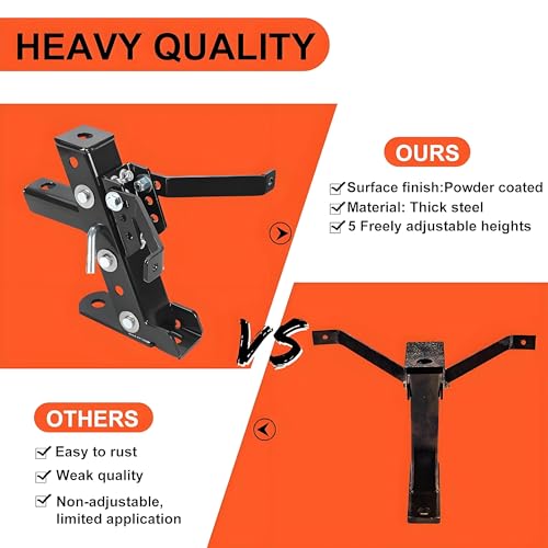 ECOTRIC Lawn Mower Trailer Towing Hitch fit for John Deere Cub Cadet