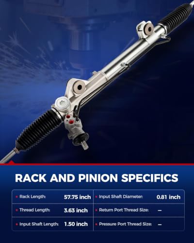 KAX 22-277 Hydraulic Power Steering Rack and Pinion Assembly - size: 22-277