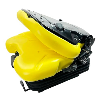 E-AS69YL Universal Yellow Suspension Seat for John Deere Equipment (Tractor, Mower & More)