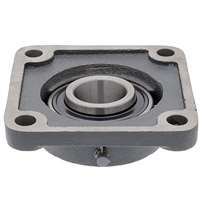 UCFS208-24 - 4-Bolt Flange-Mount Ball Bearing Unit, Insert Bearing UC208-24, Cast Iron Housing FS208, Bore Shaft 1-1/2 in (38.1 mm), Set Screw Locking, 5-1/8 in (130.17 mm) Flange Length