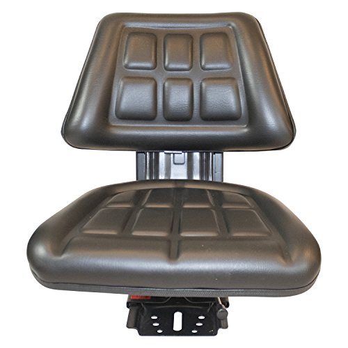 BLACK TRIBACK STYLE SEAT SUSPENSION SEAT FITS MASSEY FERGUSON 255 265 270 274 275 285 TRACTOR TRAC SEATS BRAND