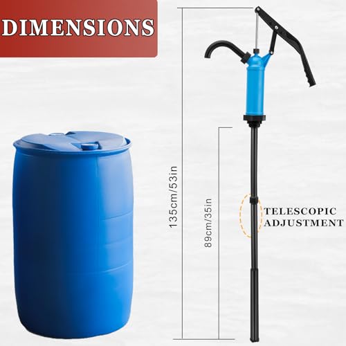 GDDGHS 55 Gallon Drum Pump Lever Action Barrel Pump Plastic - style: Lever Action Barrel Pump