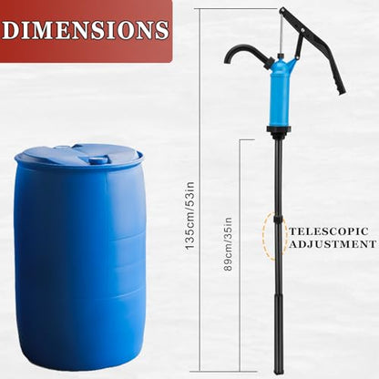GDDGHS 55 Gallon Drum Pump Lever Action Barrel Pump Plastic - style: Lever Action Barrel Pump