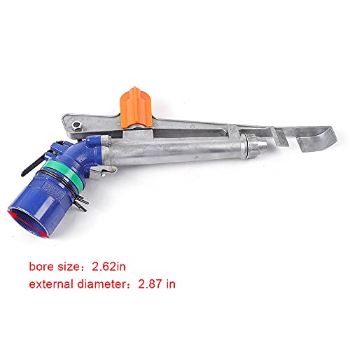 2.62" Adjustable Irrigation Spray Gun，360° Rotating Large Area Agriculture Garden Farm Watering Gun Garden Farm Watering Sprinkler for Farms, Orchards, Tea Gardens, Forestry