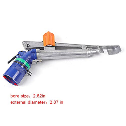 2.62" Adjustable Irrigation Spray Gun，360° Rotating Large Area Agriculture Garden Farm Watering Gun Garden Farm Watering Sprinkler for Farms, Orchards, Tea Gardens, Forestry