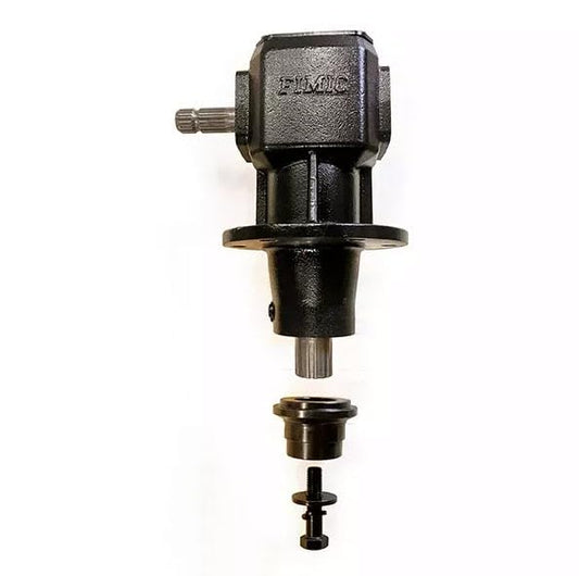 New Replacement Gearbox Compatible Replacement for John Deere Code DE19766 / DE19104, Fits MX5 and MX6 Rotary Cutters. Replacement for The Early Model Gearbox with a hex Bolt Mounted Stump Jumper.