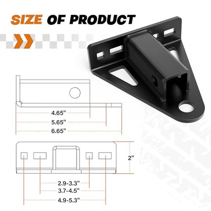Lawn Mower Hitch 1-1/4" Receiver, Trailer Hitch for Zero Turn Lawn Mower - size: 1.25 inch receiver