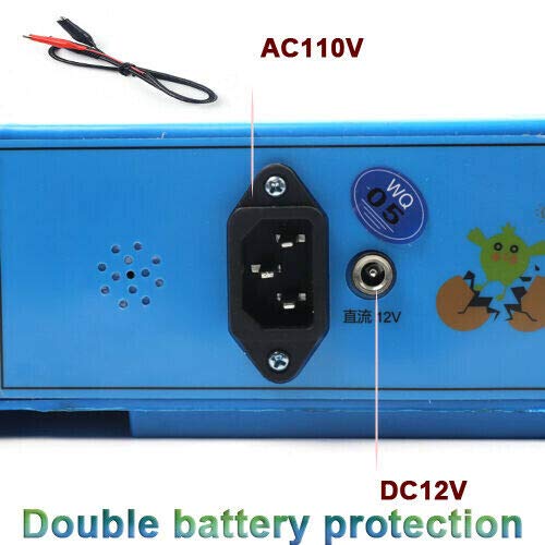 Egg Incubator with Adjustable Automatic Egg Turning and Humidity Control, 64 Eggs Digital Incubator for Chicken Quail Poultry Birds Eggs (64 Eggs Incubator)