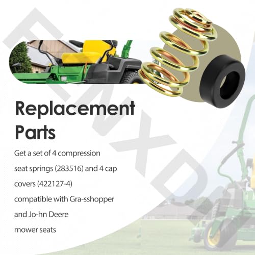 (4 Set of) 283516 Compression SEAT Spring & 422127-4 Cap for Grasshopper