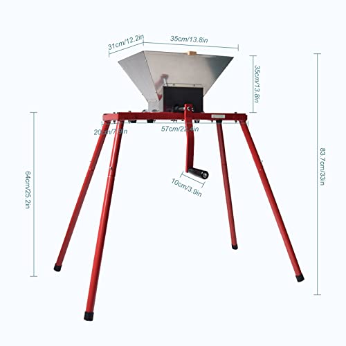 SQUEEZE master XL Fruit Apple Cider Wine Classic Press- 7.9 Gallon with Fruit Apple Wine Classic Crusher With Stand