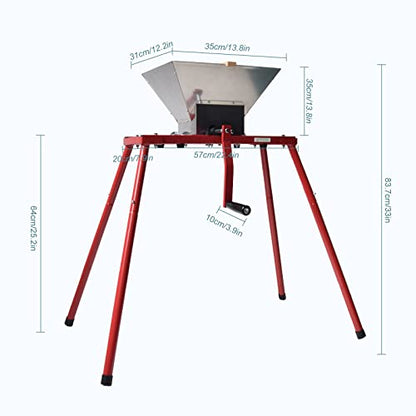 SQUEEZE master Fruit Apple Cider Wine Classic Press- 1.6 Gallon with Fruit Apple Wine Classic Crusher With Stand