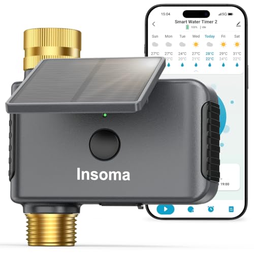 Solar WiFi Water Timer, 1 Zone WiFi Hose Timer for Garden Faucet