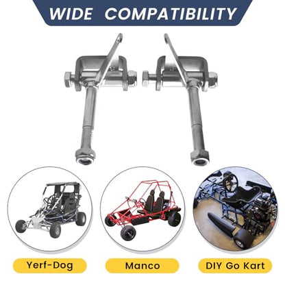 Steering Spindle Bracket Set 5/8" Axle Kingpin 4-1/2" Long - size: 4-1/2"