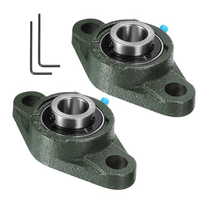 uxcell 2pcs UCFL205-14 Pillow Block Bearings 7/8 in Bore Self Alignment - size: UCFL205-14