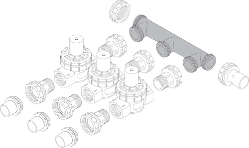 Orbit 57183 3-Port Irrigation Valve Manifold System - style: 3-Port Manifold