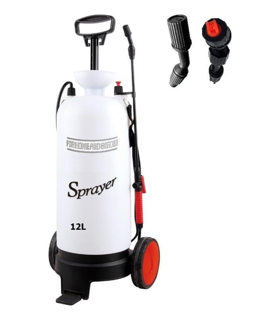 3.2 Gallon Pump Pressure Sprayer Hand Cart on Wheels for Lawn & Garden
